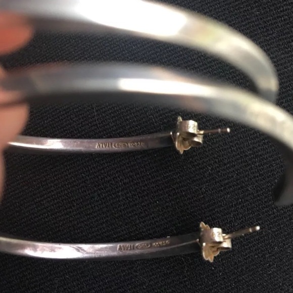 Tiffany sterling hoops - Picture 4 of 8